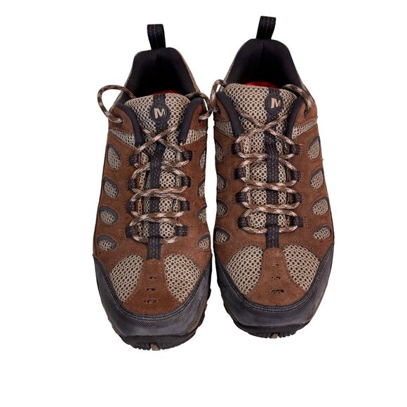 Merrell Men’s 9 Faraday Hiking Shoes Stone/Ebony Trail Outdoor Rugged Gorpcore - Picture 3 of 9